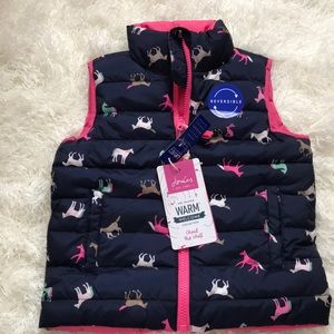 NWT Joules horse vest 4T